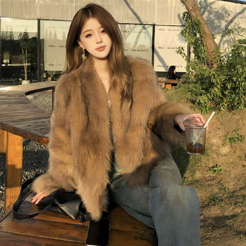 ボリュームファーコート