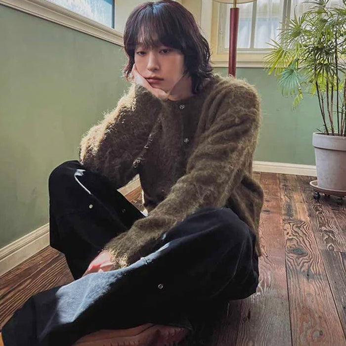 シャギーニットカーディガン(2colors)