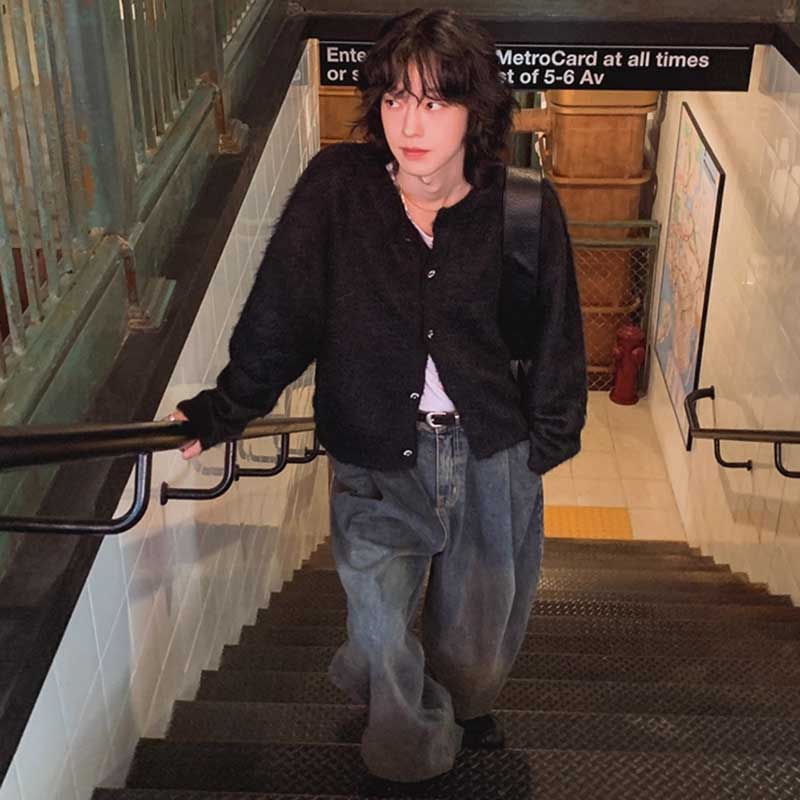 シャギーニットカーディガン(2colors)