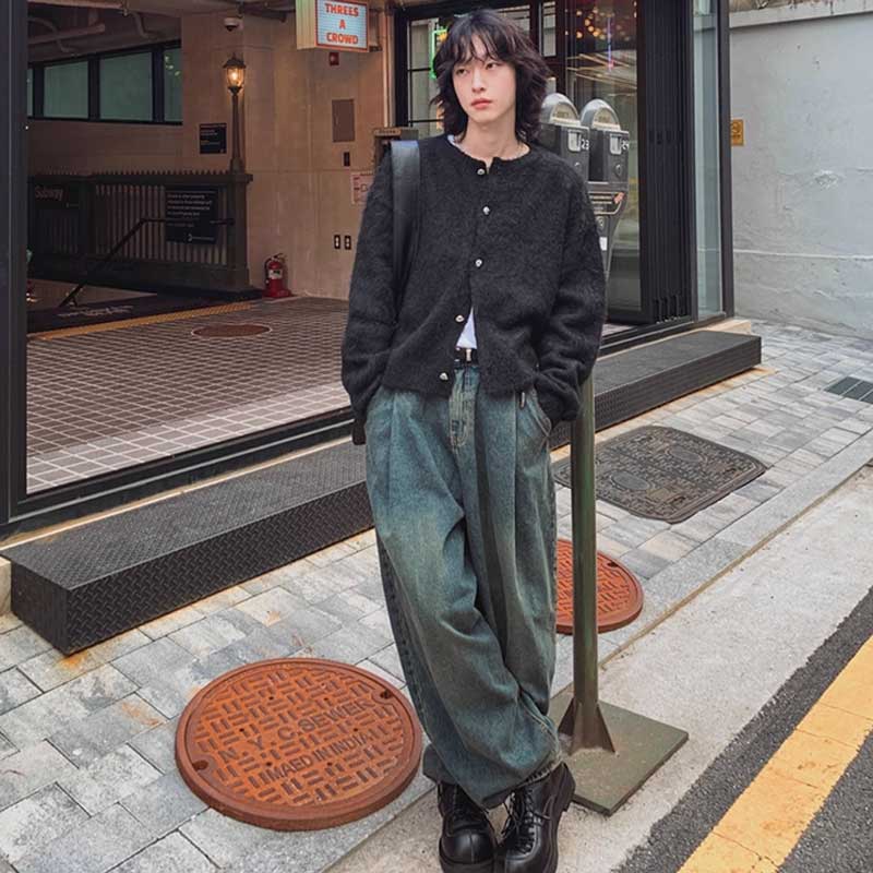 シャギーニットカーディガン(2colors)