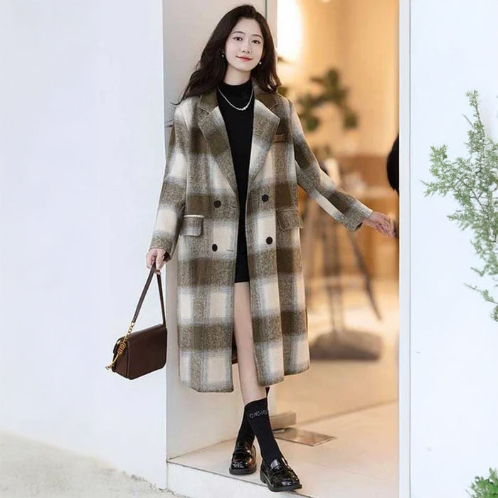 ブロックチェックチェスターコート(2colors)