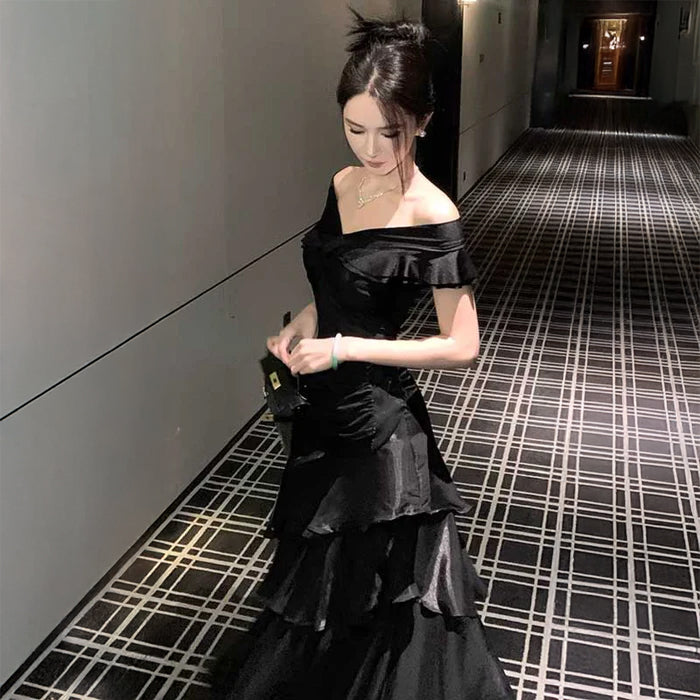 オフショルダーティアードワンピース(3colors)