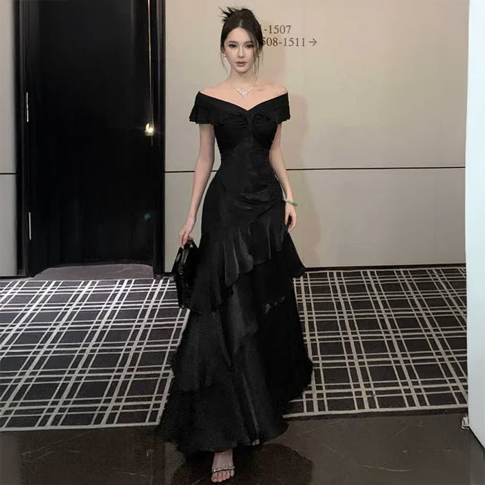 オフショルダーティアードワンピース(3colors)