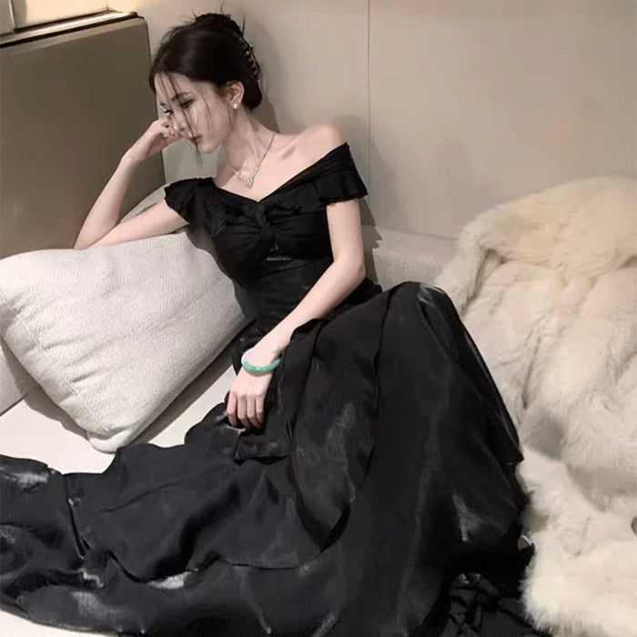 オフショルダーティアードワンピース(3colors)