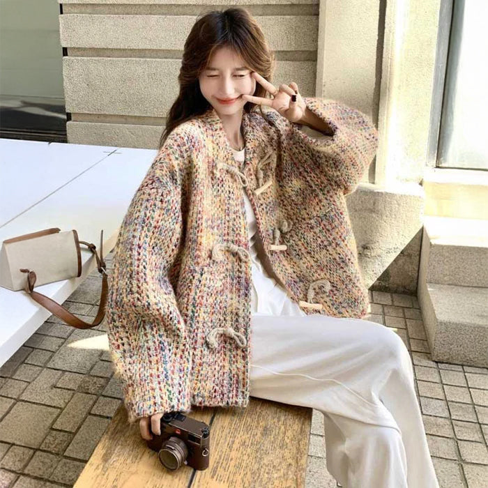 ミックスニットダッフルコート