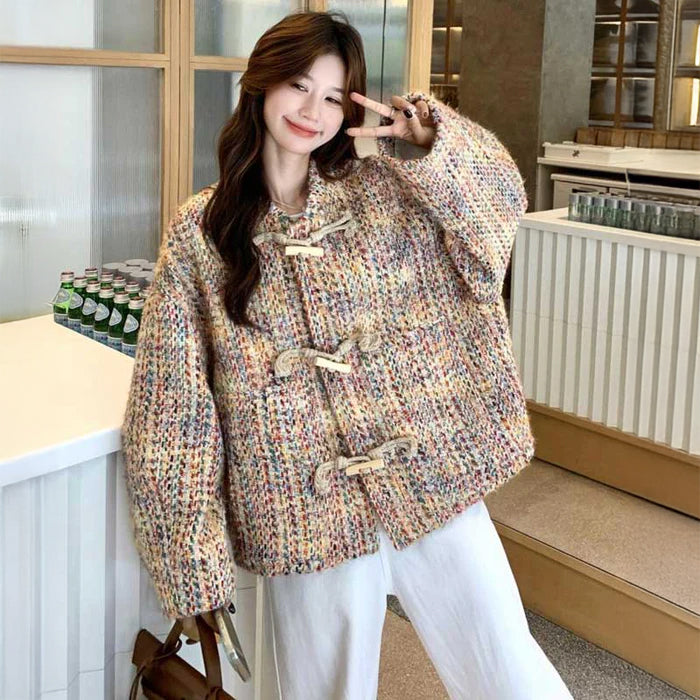 ミックスニットダッフルコート