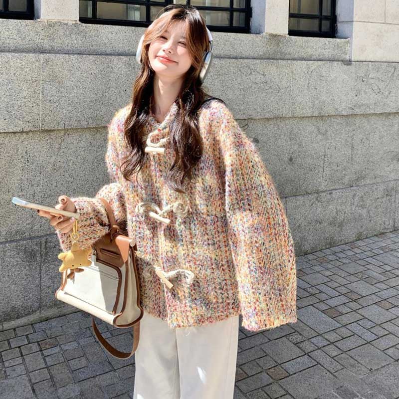 ミックスニットダッフルコート