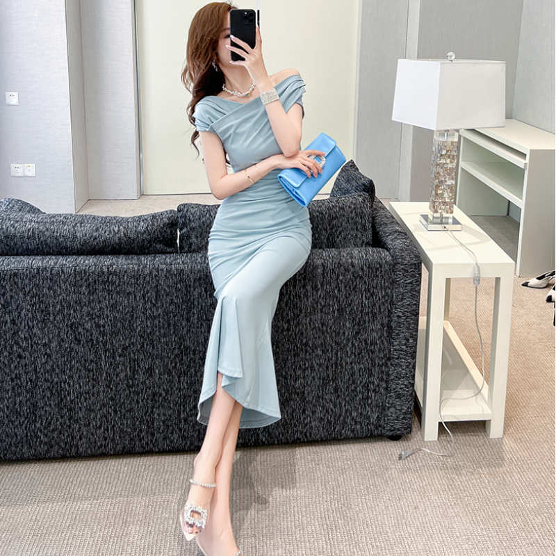 2WAYオフショルダーマーメイドワンピース(2colors)