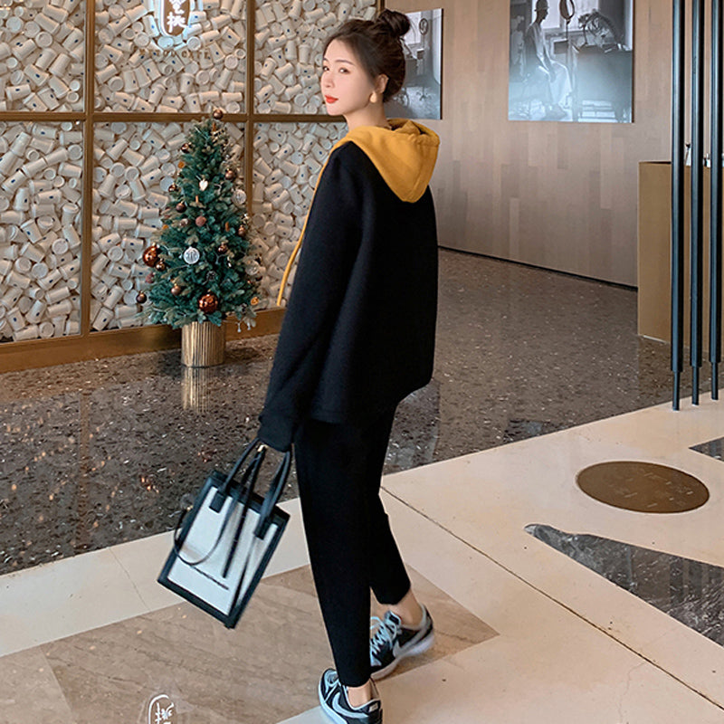 バイカラースウェットセットアップ