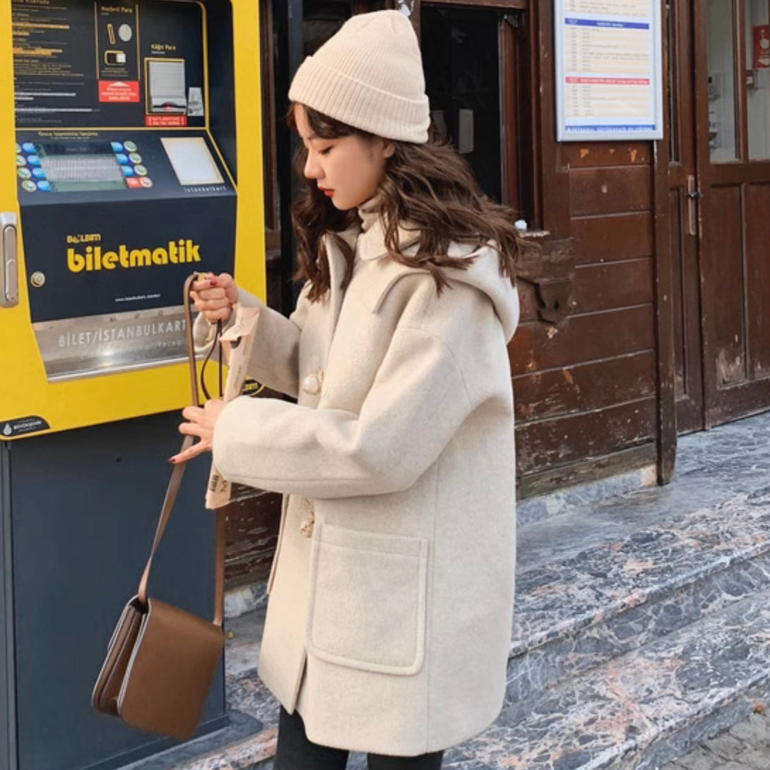 2wayミドル丈ダッフルコート