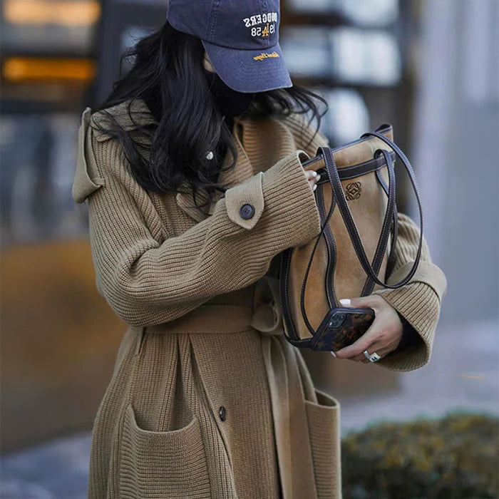 ニットガウンマキシトレンチコート(7colors)