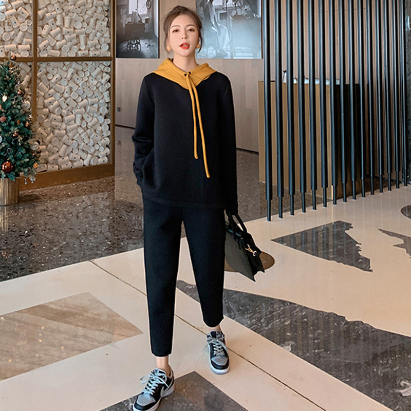 バイカラースウェットセットアップ