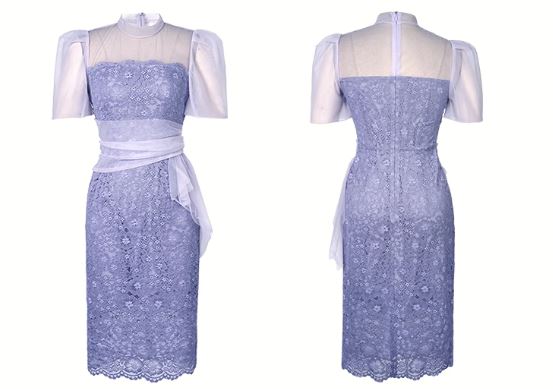 シアーコンビ総レースワンピース