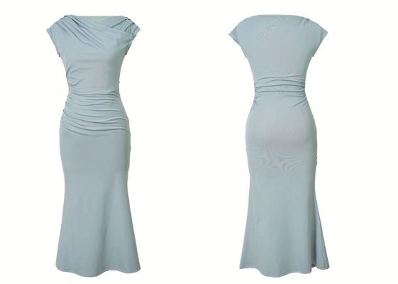 2WAYオフショルダーマーメイドワンピース(2colors)