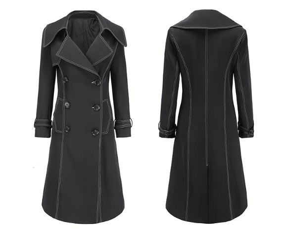 アウトラインステッチヨークトレンチコート