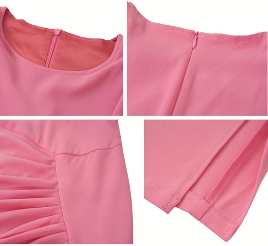 タック入りウエスト切り替えペンシルワンピース(2colors)