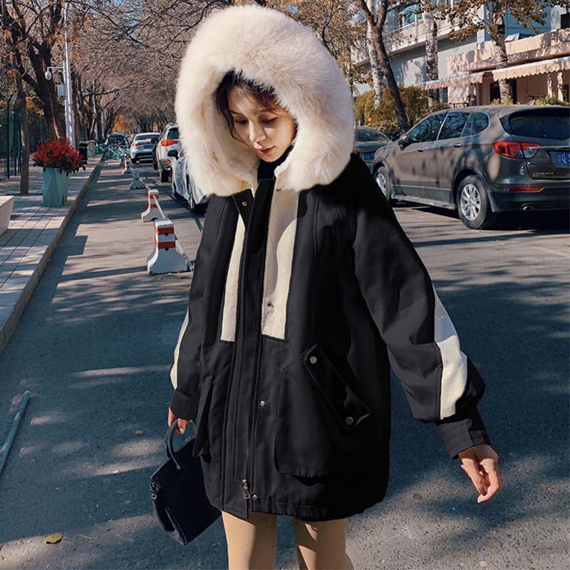 【即納】ファーフード付きマウンテンコート