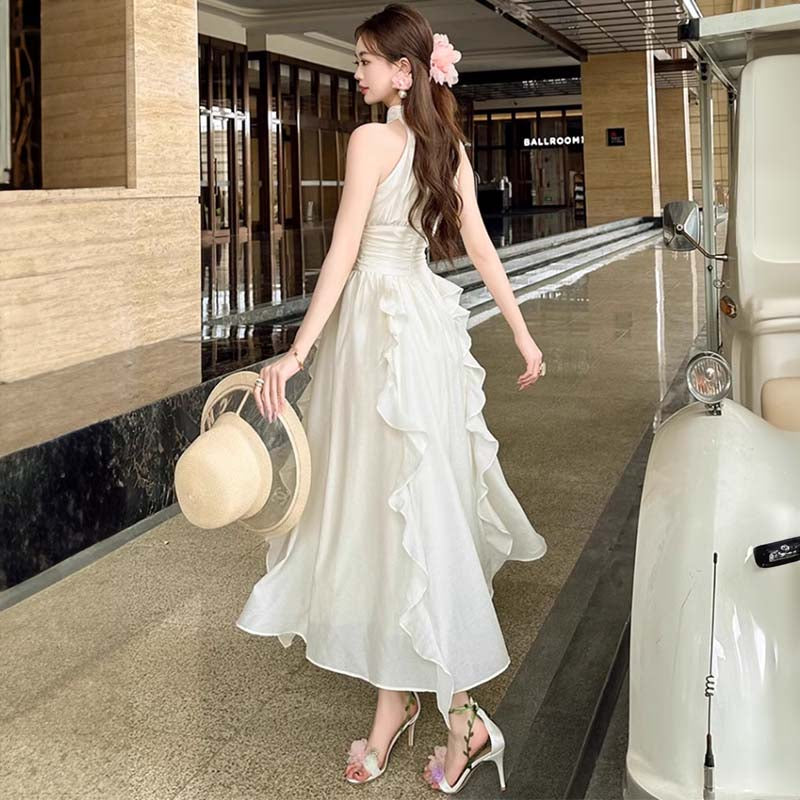 アメリカンスリーブフリルワンピース