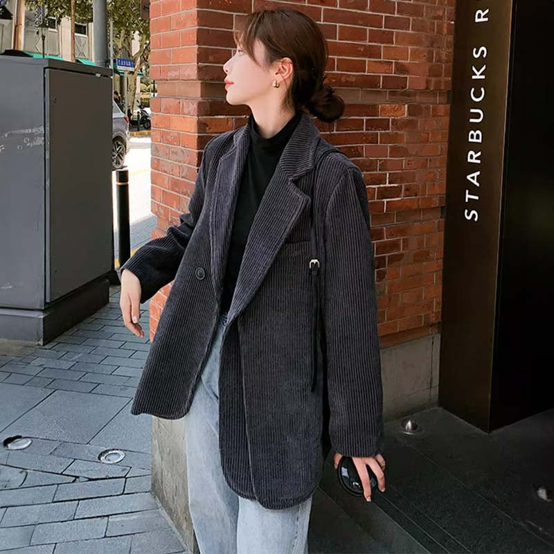 コーデュロイグレージャケット