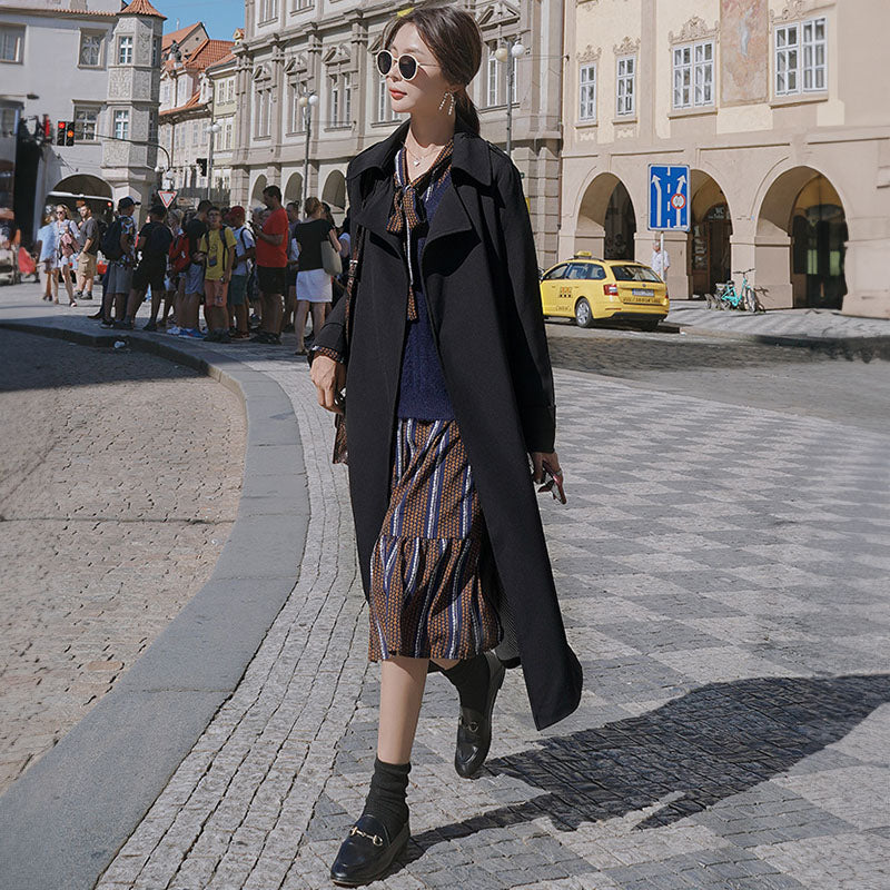 スタンダードロングトレンチコート