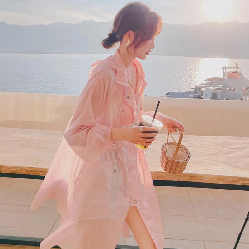 フード付きロングラッシュガード