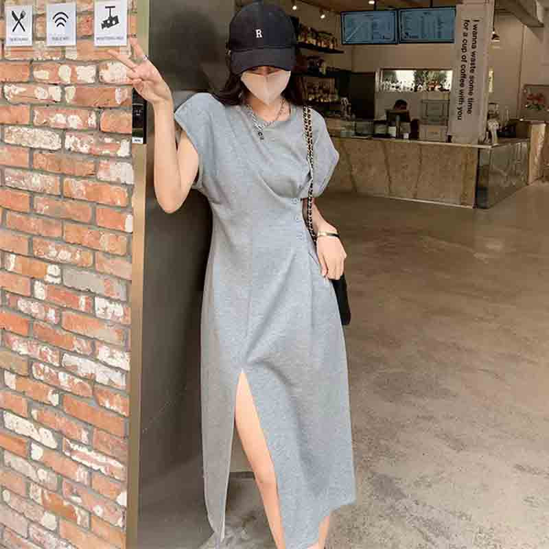 サイドタックTシャツワンピース