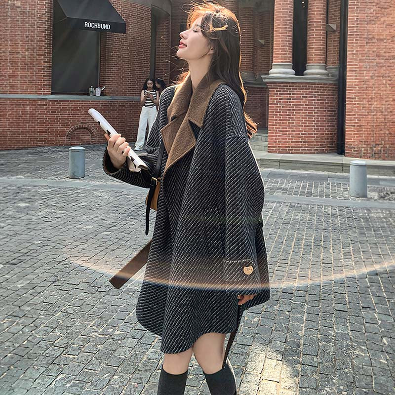 テーラードツートンコート