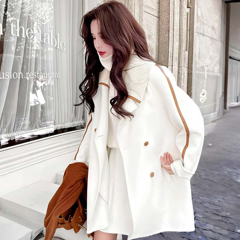 ダブルブレストピーコート