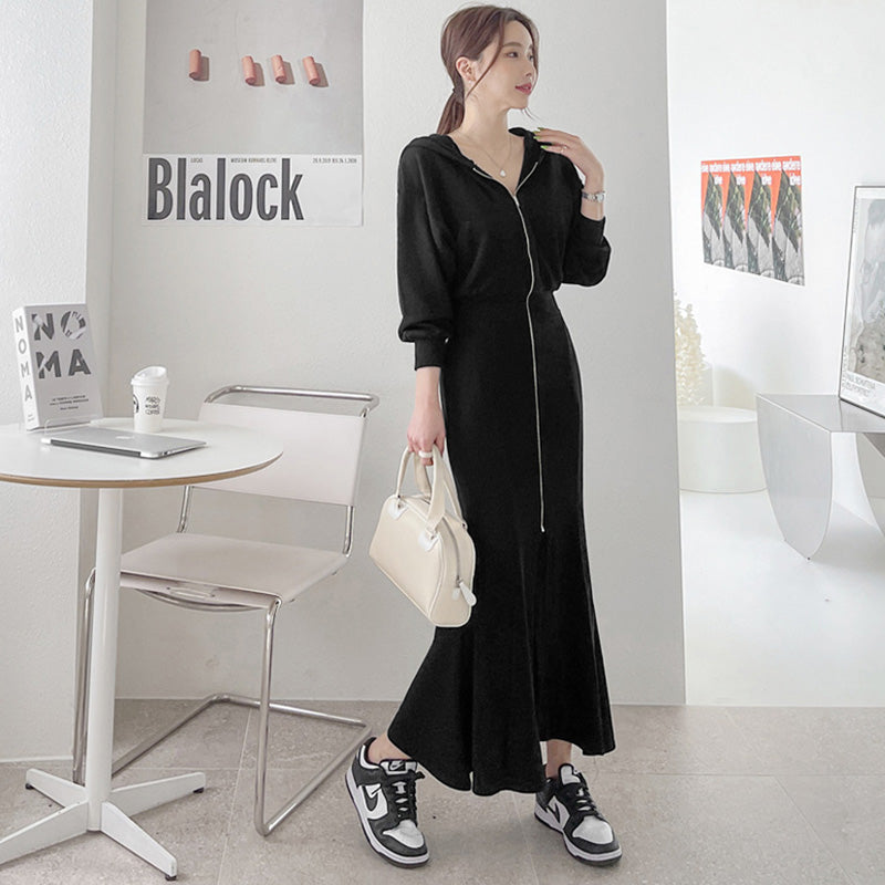 フーディースウェットワンピース(2colors)