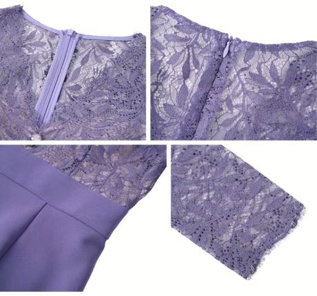 グラマラスレースブラウスコンビマーメイドワンピース