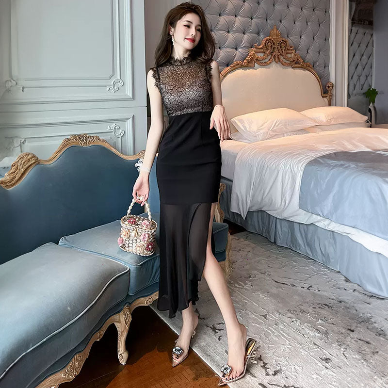 シアーブラックワンピース