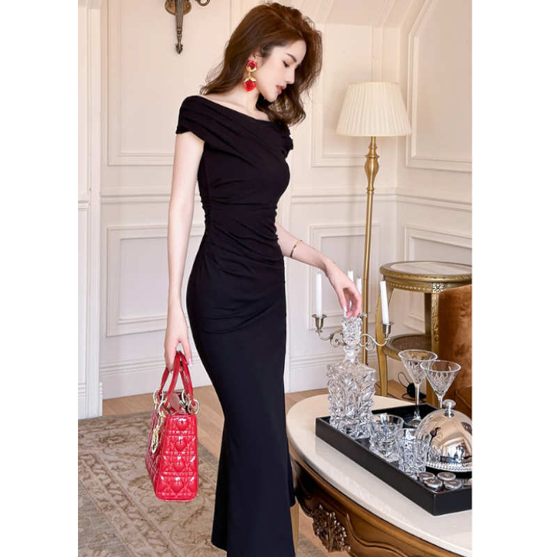 2WAYオフショルダーマーメイドワンピース(2colors)