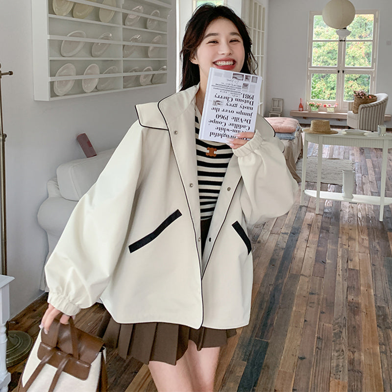 ビックシルエットフーディーウインドブレーカー