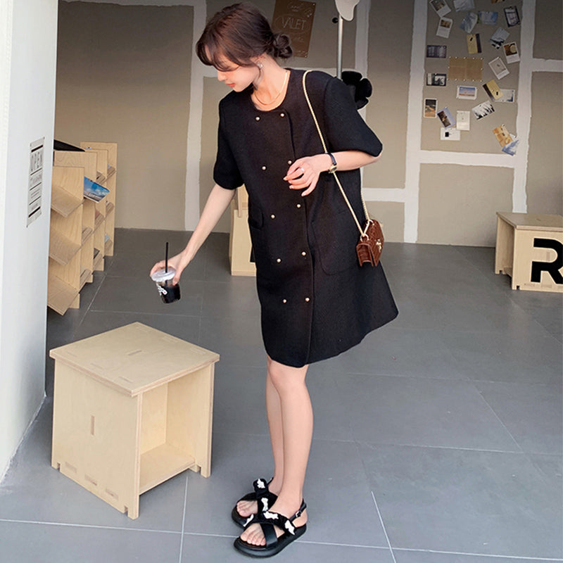 ダブルボタンジャケットワンピース