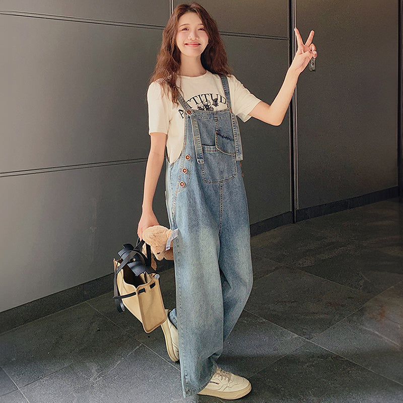 レトロデニムサロペット