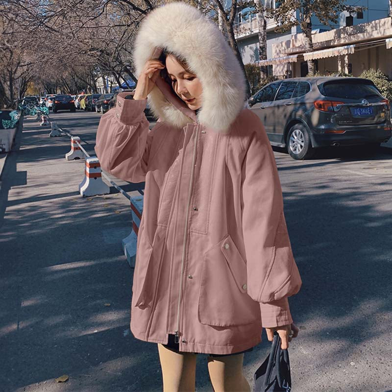 【即納】ファーフード付きマウンテンコート