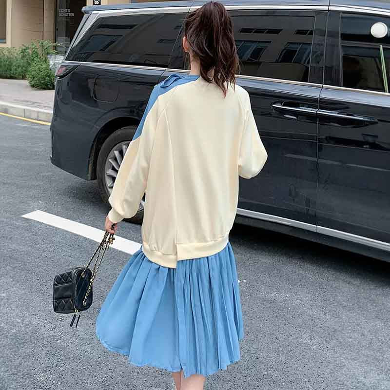 アシンメトリーショルダーリボンワンピース