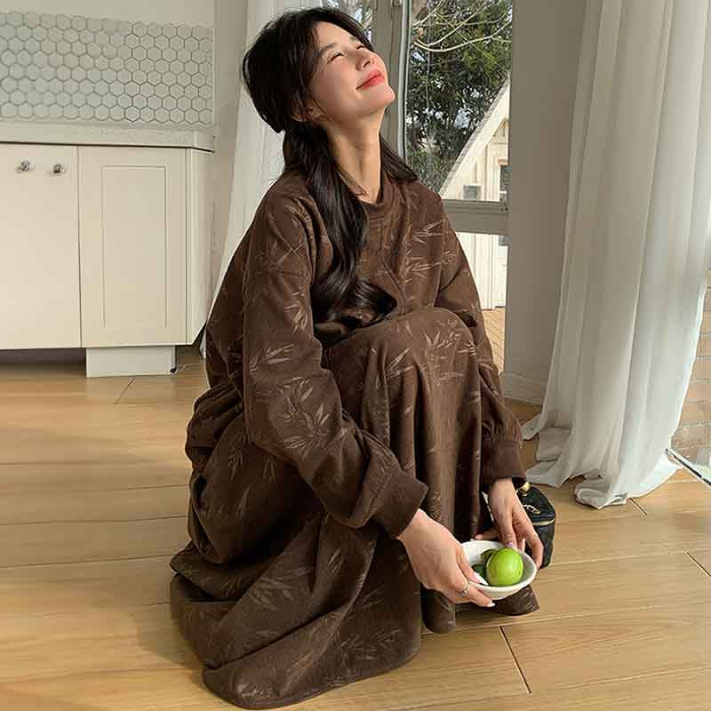 ブラウンコーデュロイセットアップ