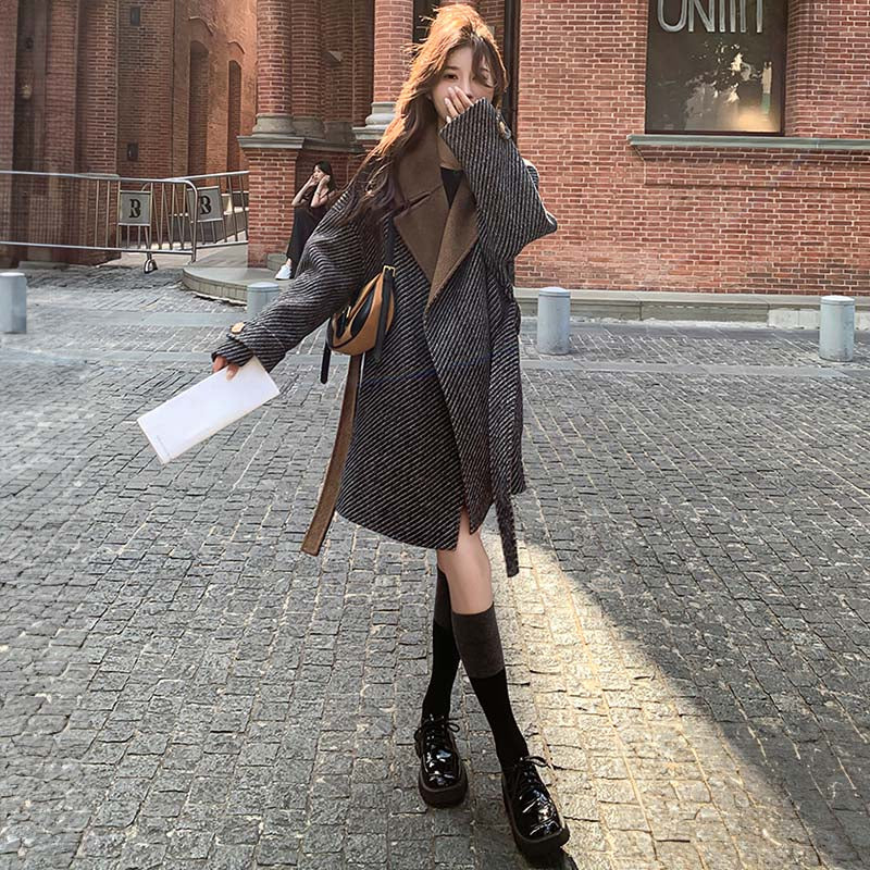 テーラードツートンコート