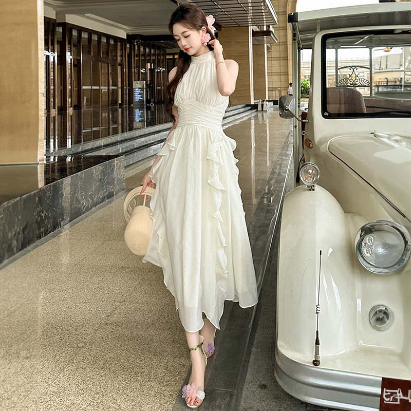 アメリカンスリーブフリルワンピース