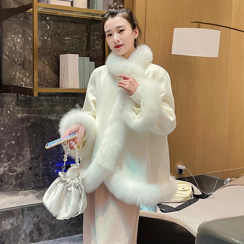 Aラインファーコート(2colors)