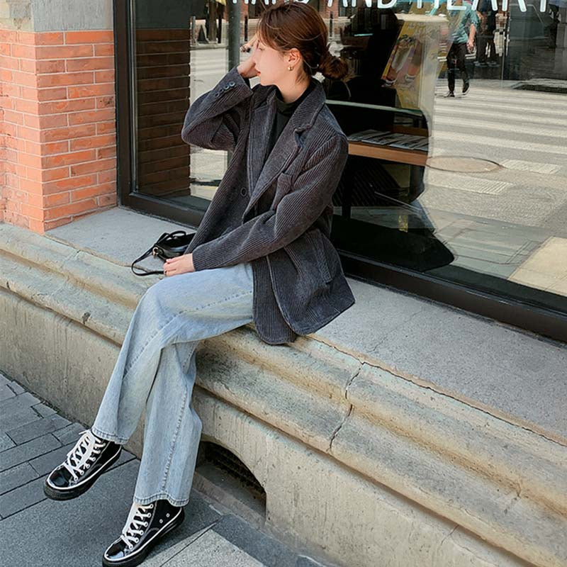 コーデュロイグレージャケット