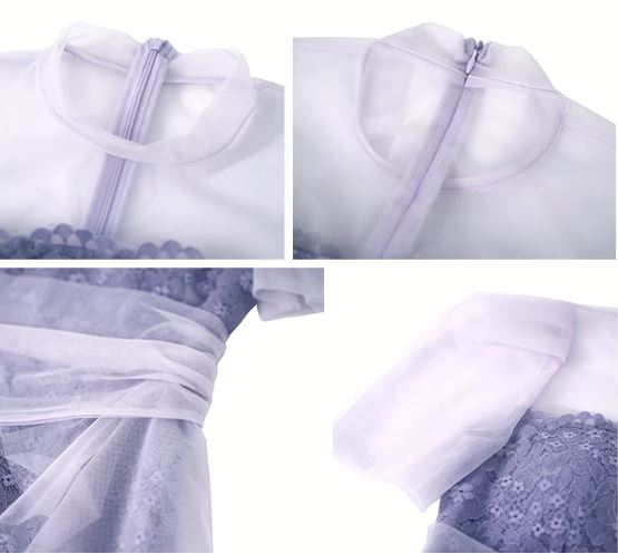 シアーコンビ総レースワンピース