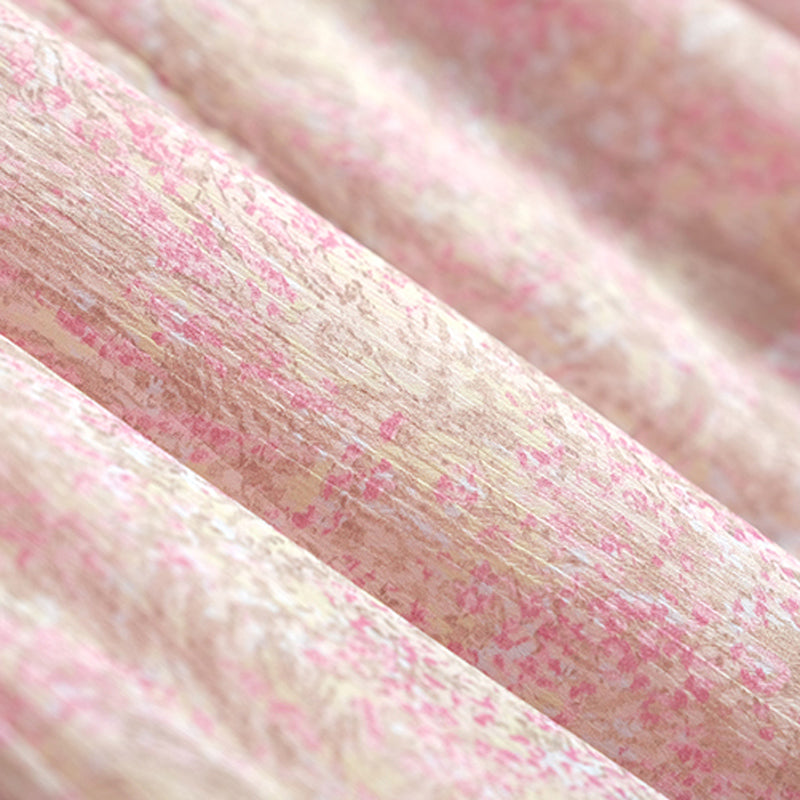 レトロシフォン花柄ワンピース(2colors)