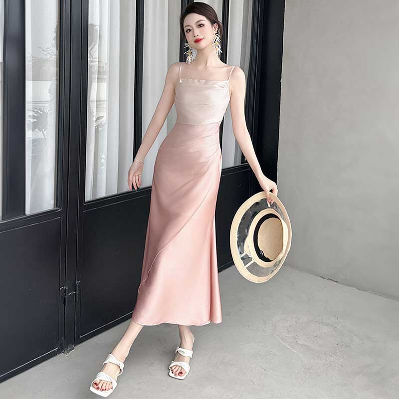 グラデーションキャミフレアワンピース