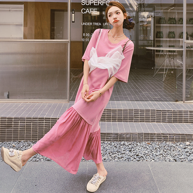 チュールビスチェワンピース