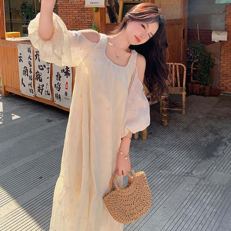 【即納】フレンチオフショルダーワンピース