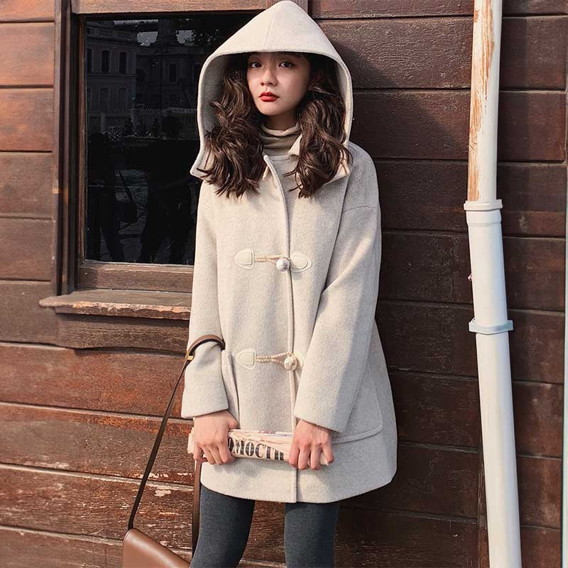 2wayミドル丈ダッフルコート