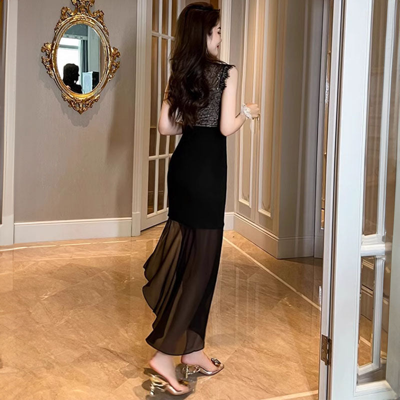 シアーブラックワンピース