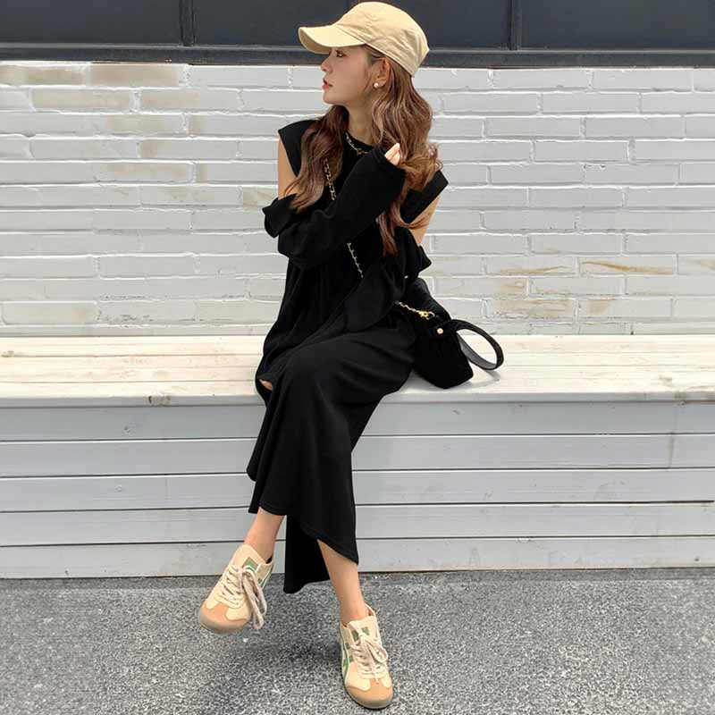 カットスリーブワンピース(2colors)